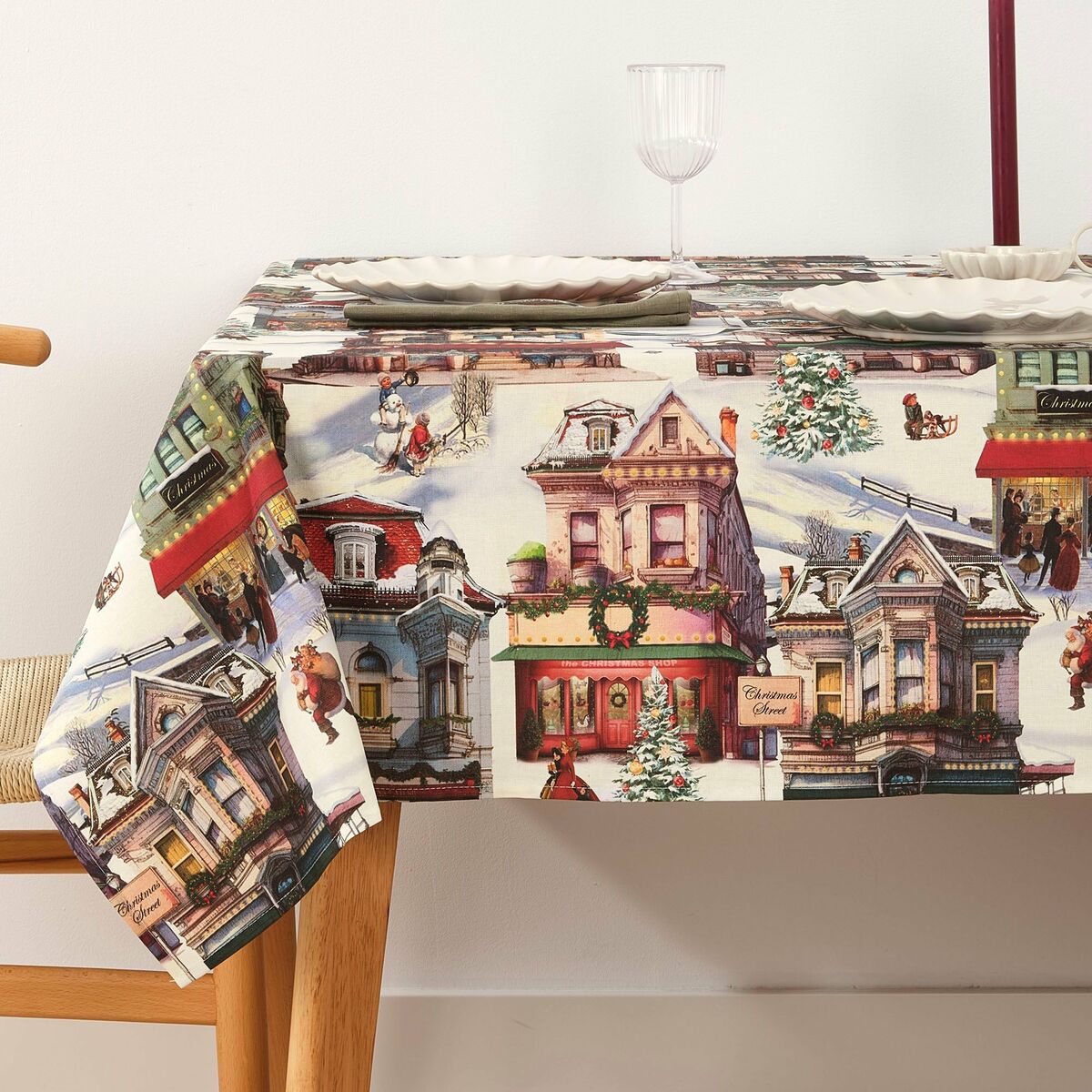 Скатерть из смолы, устойчивая к пятнам Belum Christmas City 250 x 140 cm-2