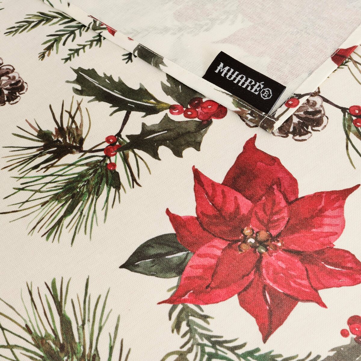 用树脂制成的桌布可抵御Belum Christmas Flowers 300 x 140 cm的污点-4