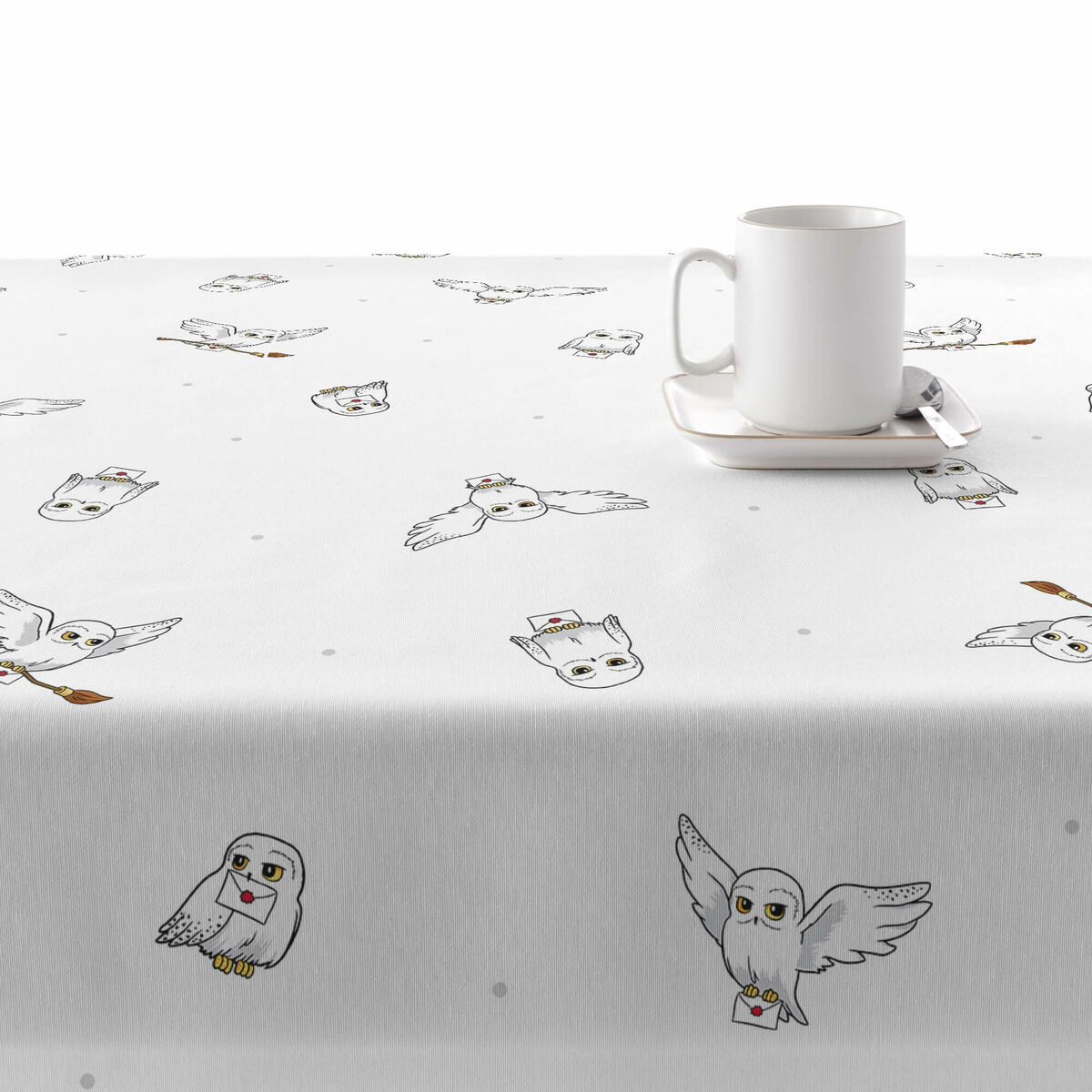 Tischdecke aus Harz, fleckenfest Harry Potter Hedwig 200 x 140 cm-2