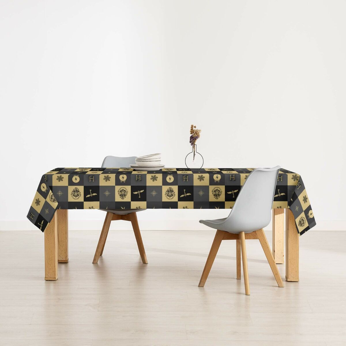 Tischdecke aus Harz, fleckenfest Harry Potter Hogwarts Weihnachten 200 x 140 cm-3