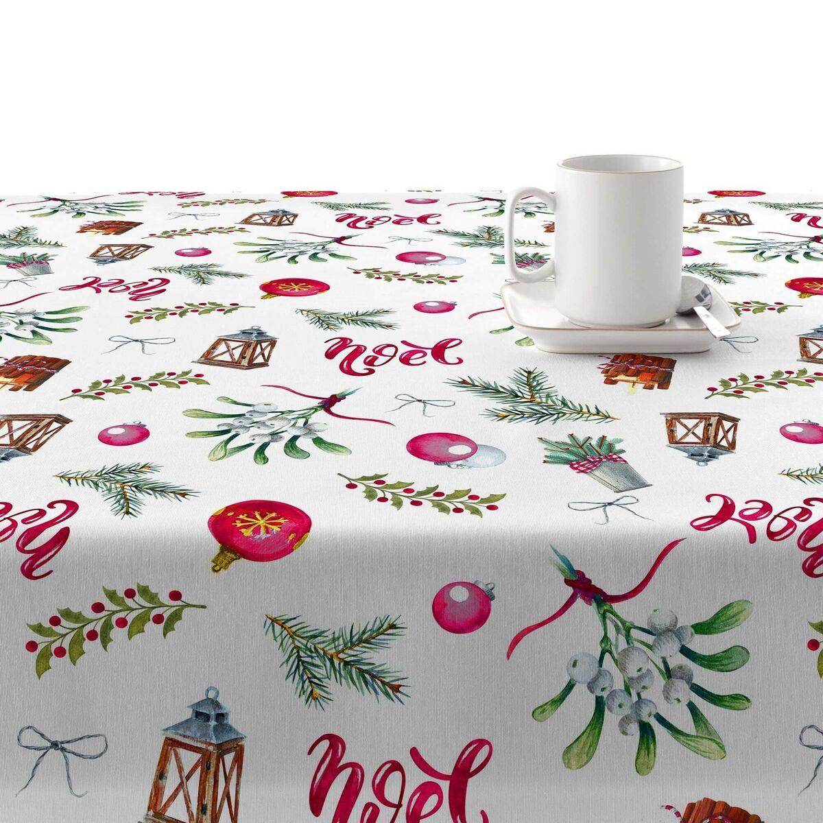 Belum Merry Christmas 140 x 140 cm stain resistant resin tablecloth-2