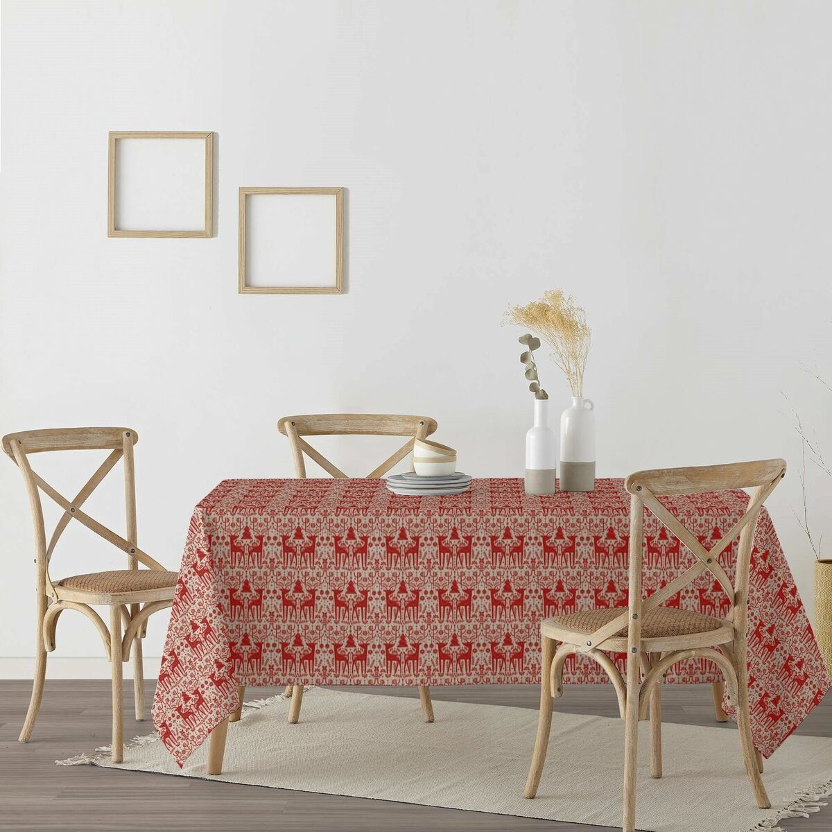 Belum Merry Christmas 140 x 140 cm stain resistant resin tablecloth-3