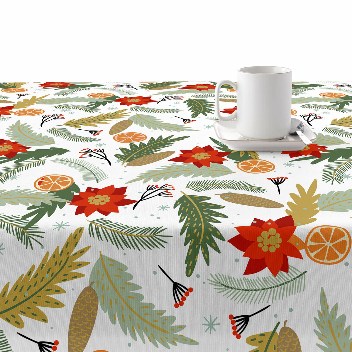 Belum Merry Christmas 100 x 140 cm stain resistant resin tablecloth-3