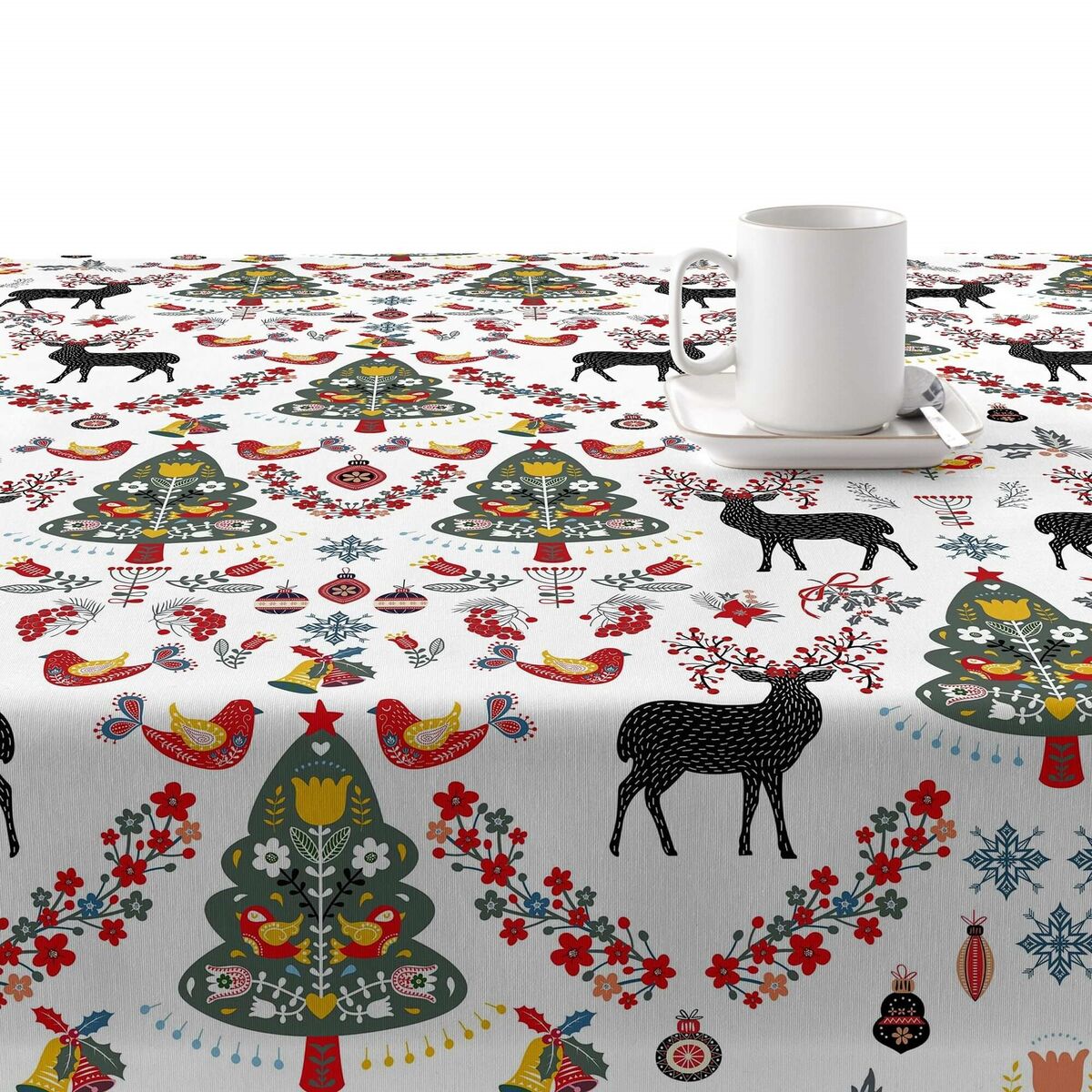 Belum Merry Christmas 140 x 140 cm stain resistant resin tablecloth-2