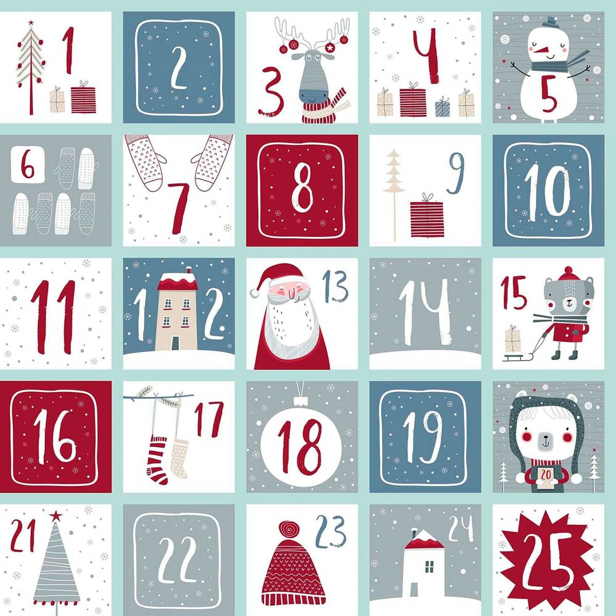 Belum Merry Christmas 140 x 140 cm stain resistant resin tablecloth-4