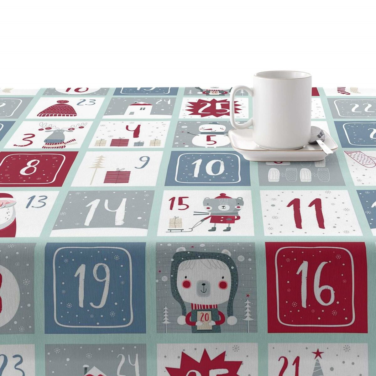 Belum Merry Christmas stain resistant resin tablecloth 250 x 140 cm-2