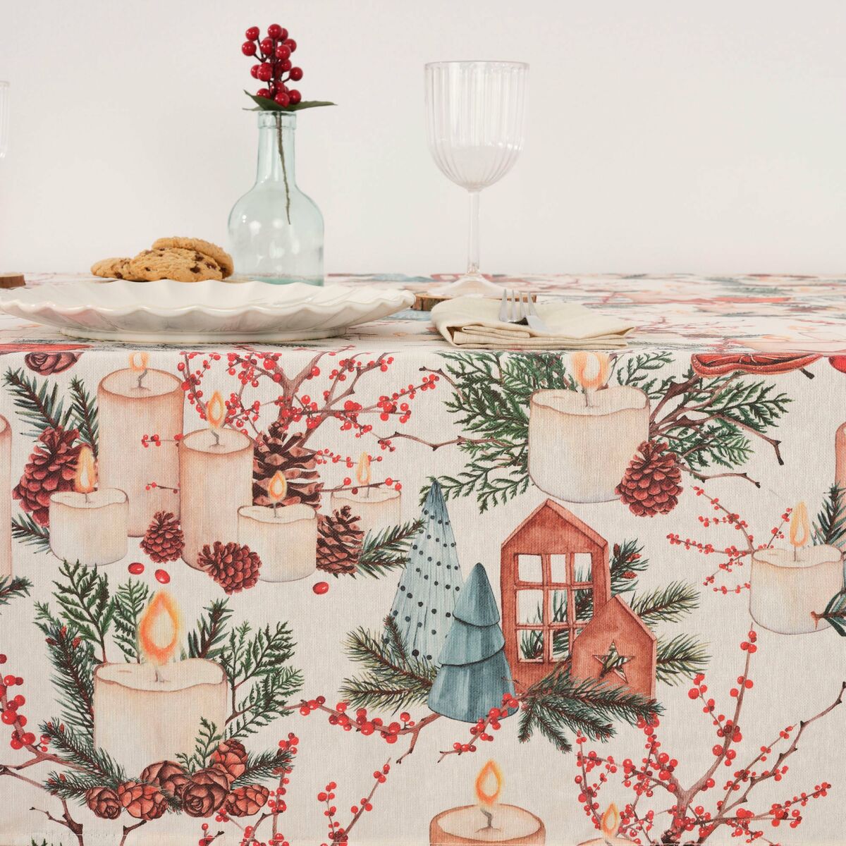 Belum Christmas stain resistant resin tablecloth 250 x 140 cm-3
