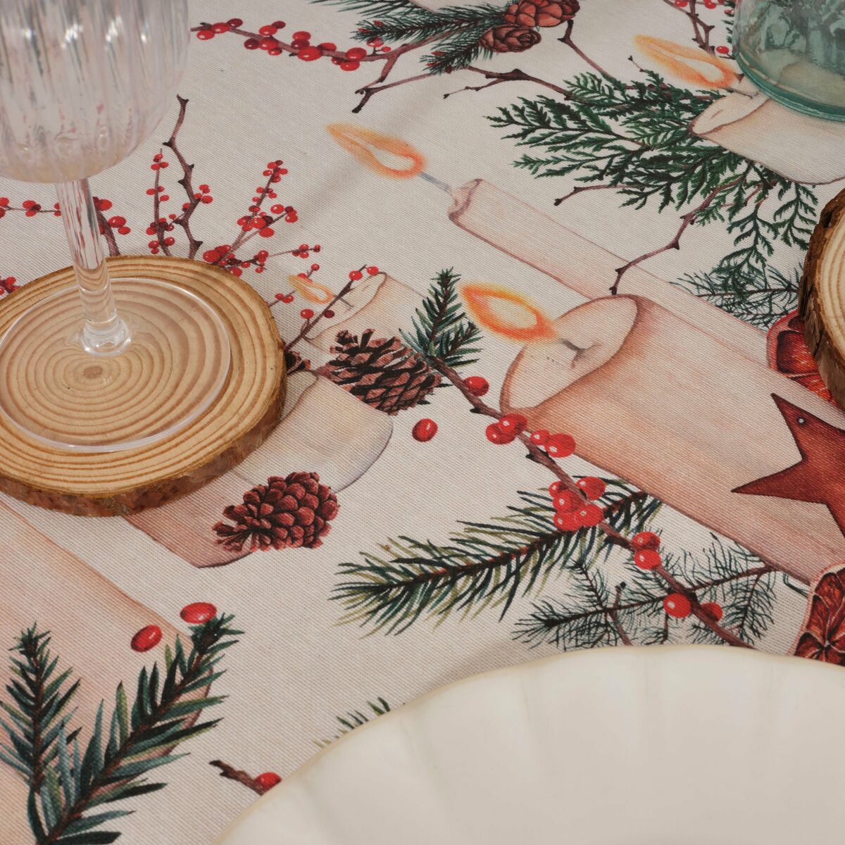 Belum Christmas stain resistant resin tablecloth 250 x 140 cm-4