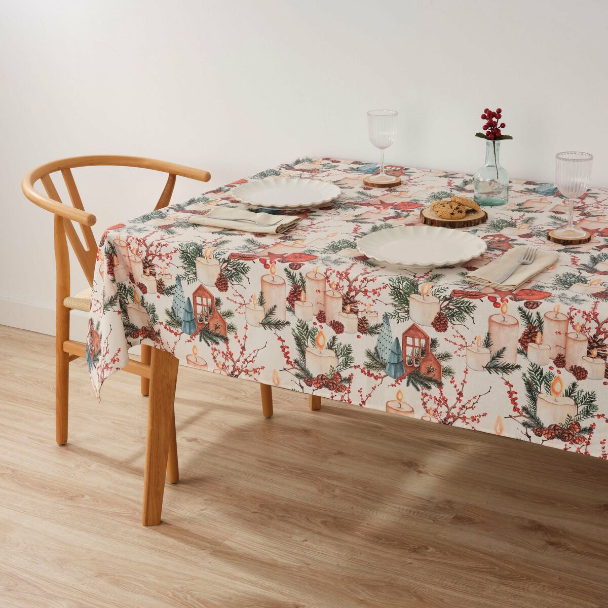Belum Christmas stain resistant resin tablecloth 250 x 140 cm-7
