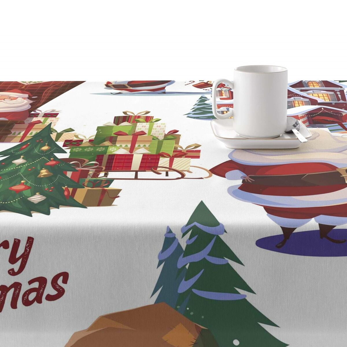 Belum Papa Noel 200 x 140 cm stain resistant resin tablecloth-2