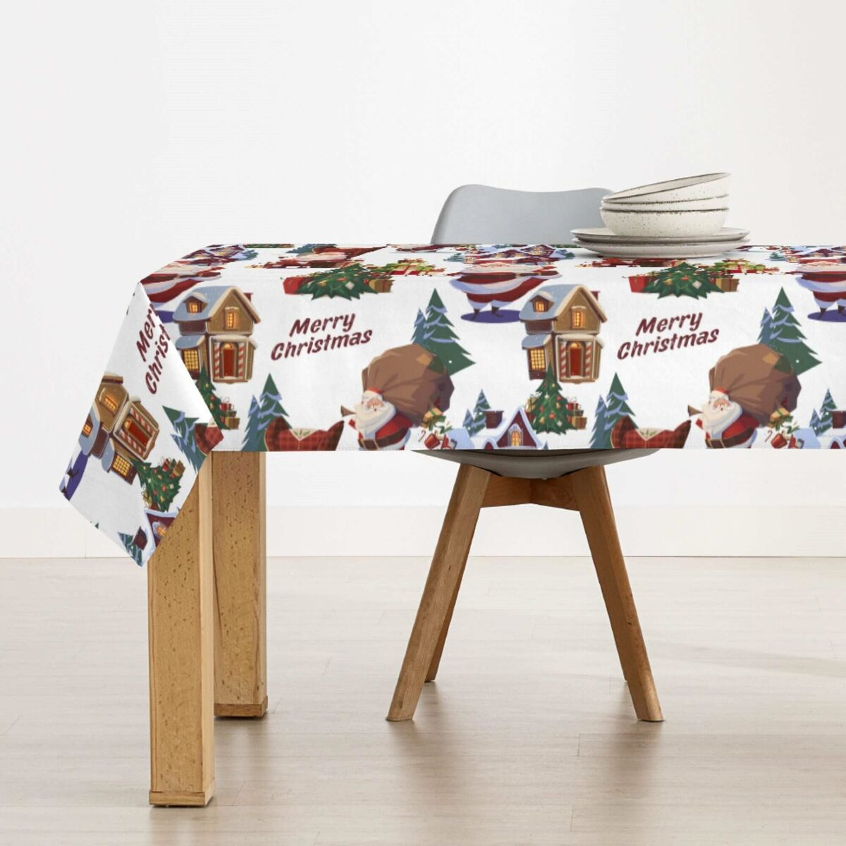 Belum Papa Noel 200 x 140 cm stain resistant resin tablecloth-3