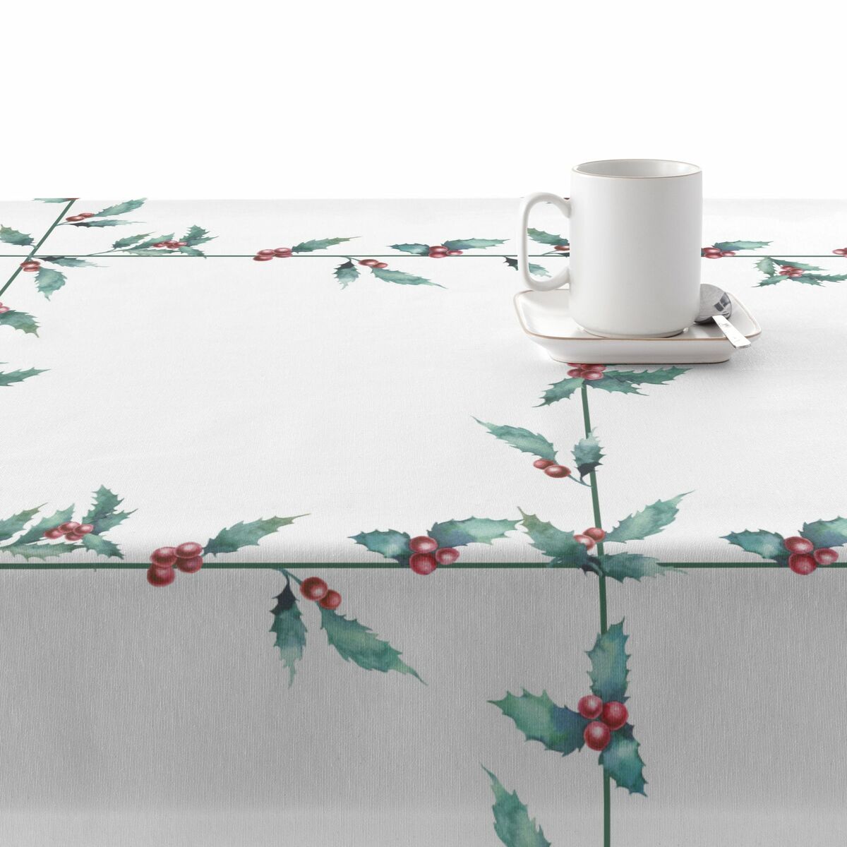 Belum White Christmas 100 x 140 cm stain resistant resin tablecloth-2
