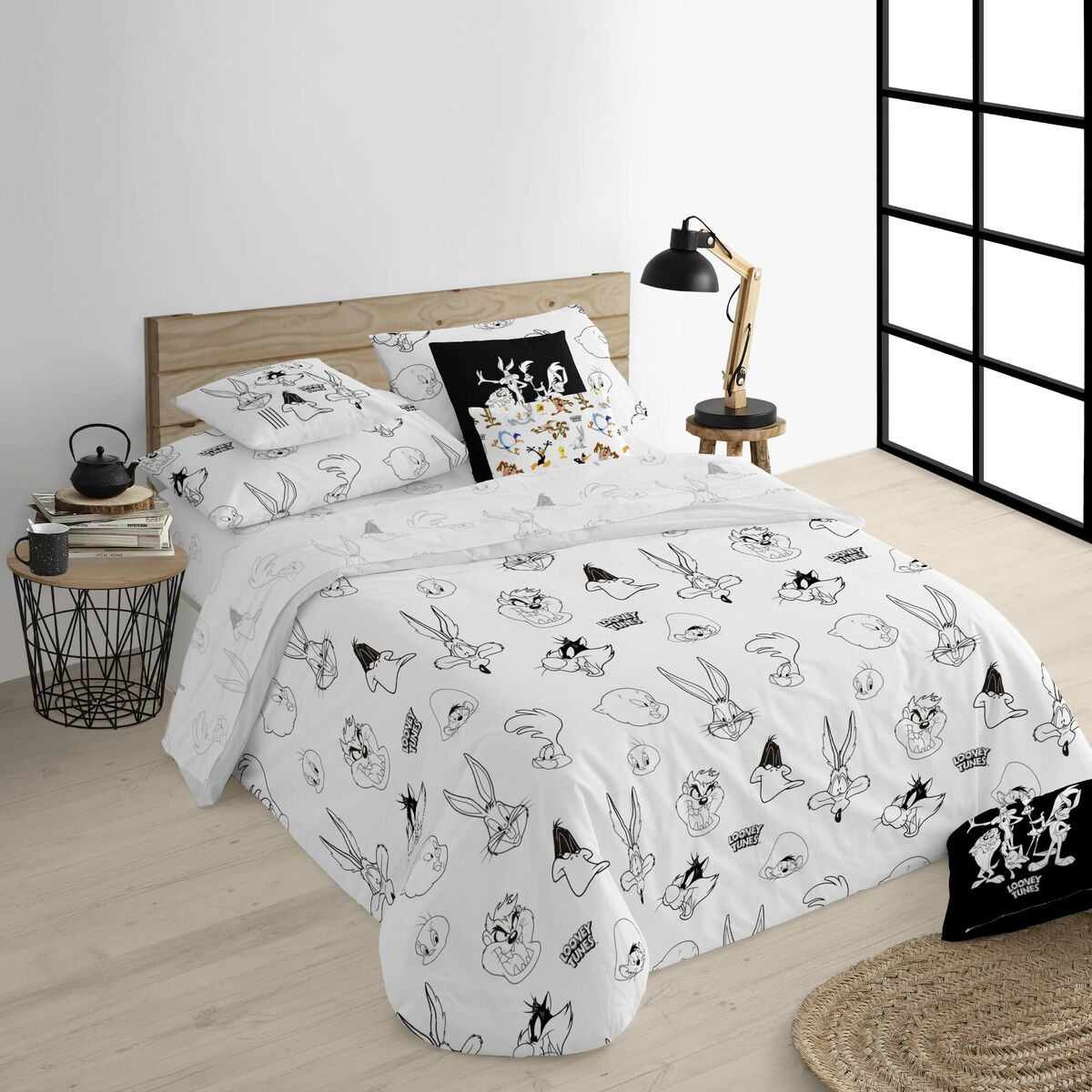 Пододеяльник Looney Tunes Looney B&W 180 x 220 cm-2