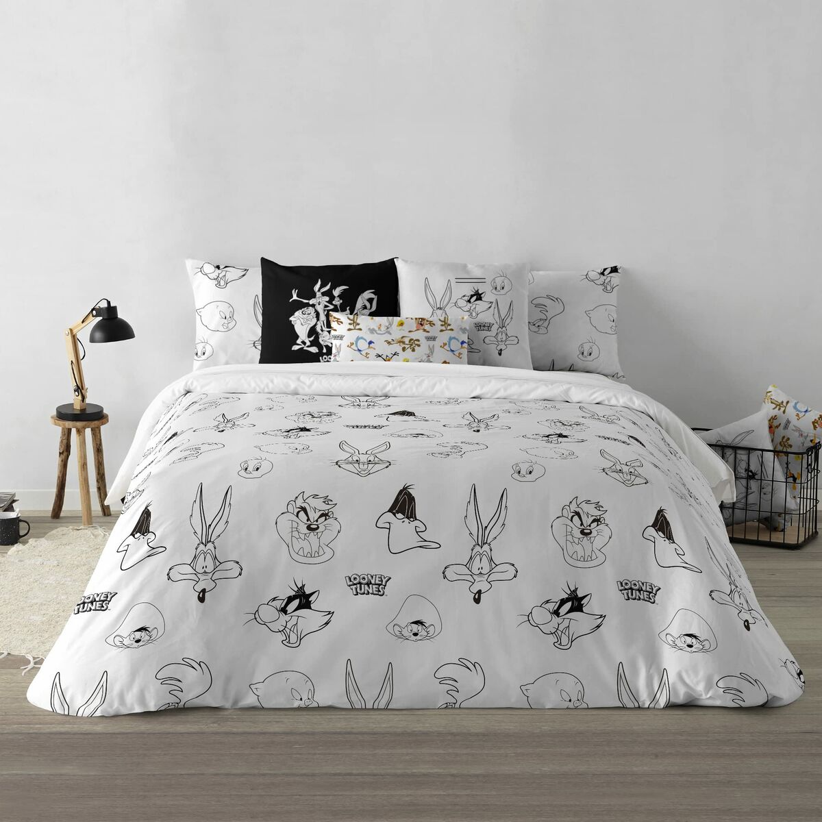 Пододеяльник Looney Tunes Looney B&W 180 x 220 cm-3