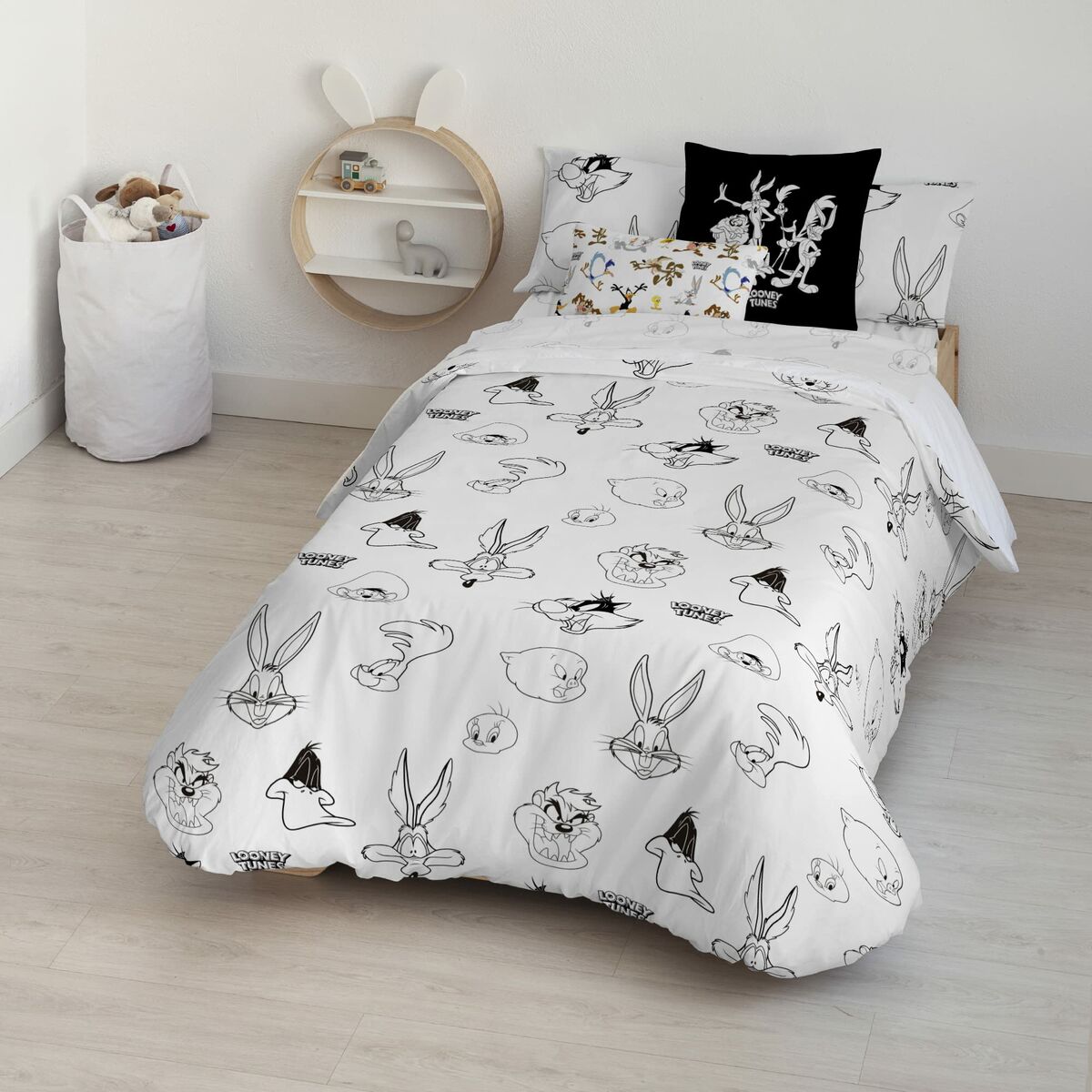 Пододеяльник Looney Tunes Looney B&W 180 x 220 cm-4