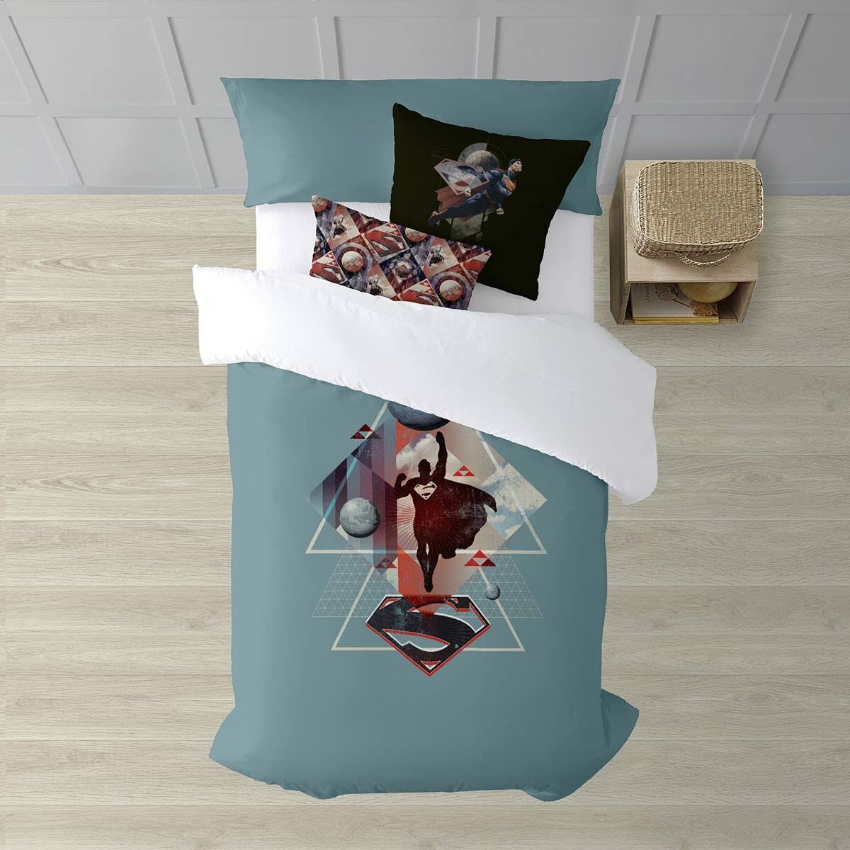 Пододеяльник Superman Geometric Зеленый 240 x 220 cm-2