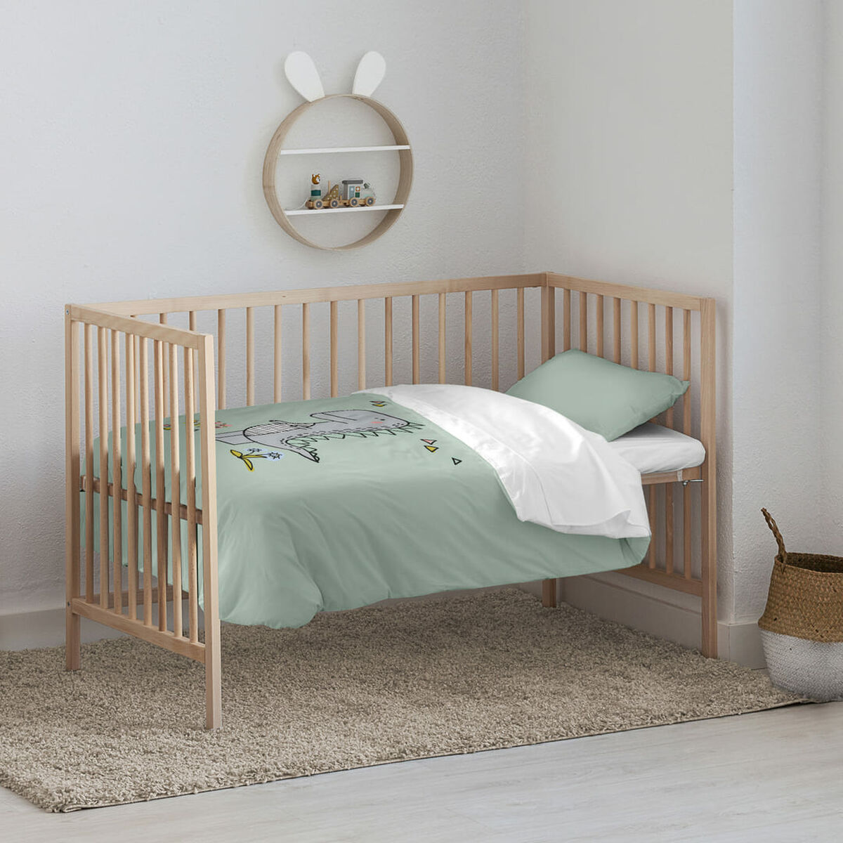 Комплект чехлов для одеяла Kids&Cotton Italo Big Мята 100 x 120 cm-2