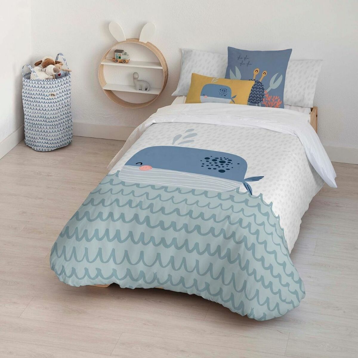 Комплект чохлів для ковдри Kids & Cotton Malu Big Синій 155 x 220 cm