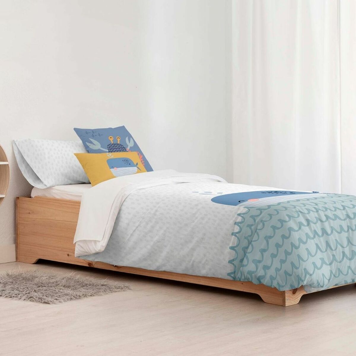 Комплект чехлов для одеяла Kids&Cotton Malu Big Синий 155 x 220 cm-3