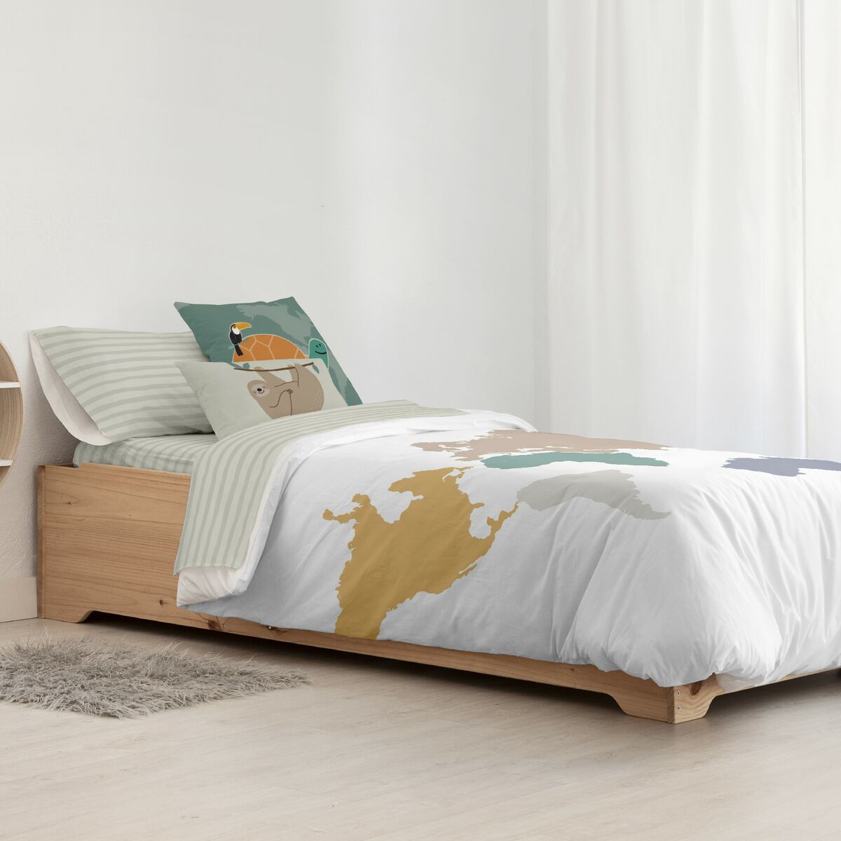 Пододеяльник Kids&Cotton Maui Big Белый 155 x 220 cm-3