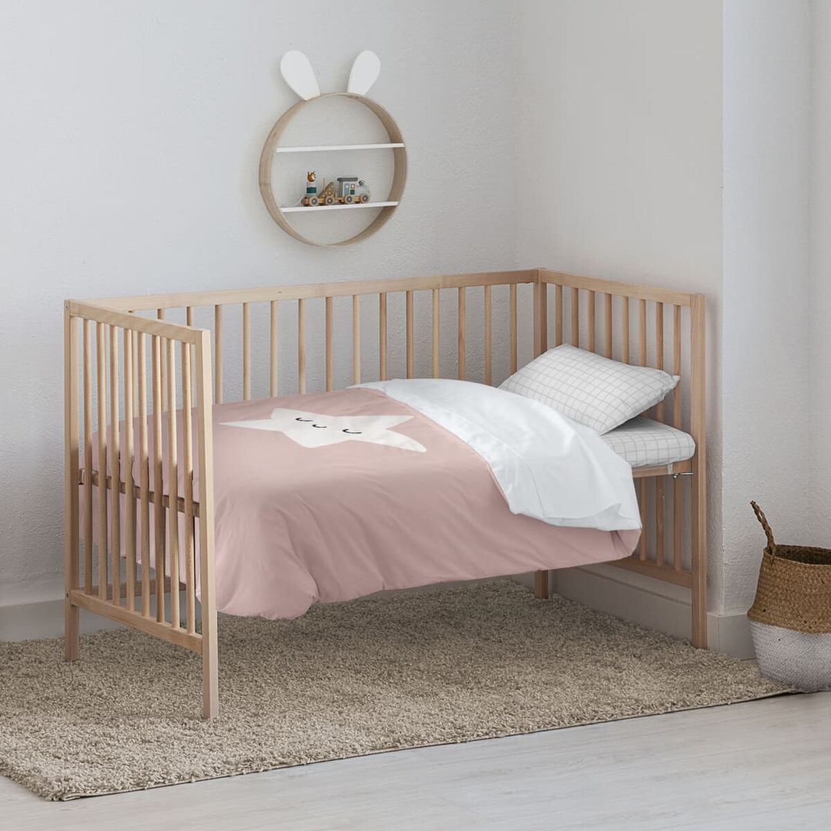 Комплект чехлов для одеяла Kids&Cotton Nadir Розовый 115 x 145 cm-2
