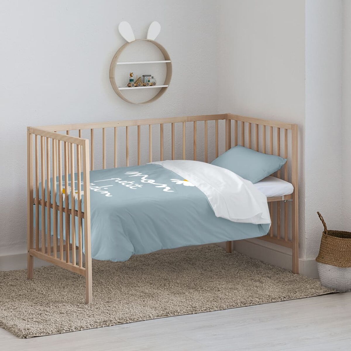 Kinder & Baumwolle Bettbezüge Set Xalo Big Blue 115 x 145 cm-2