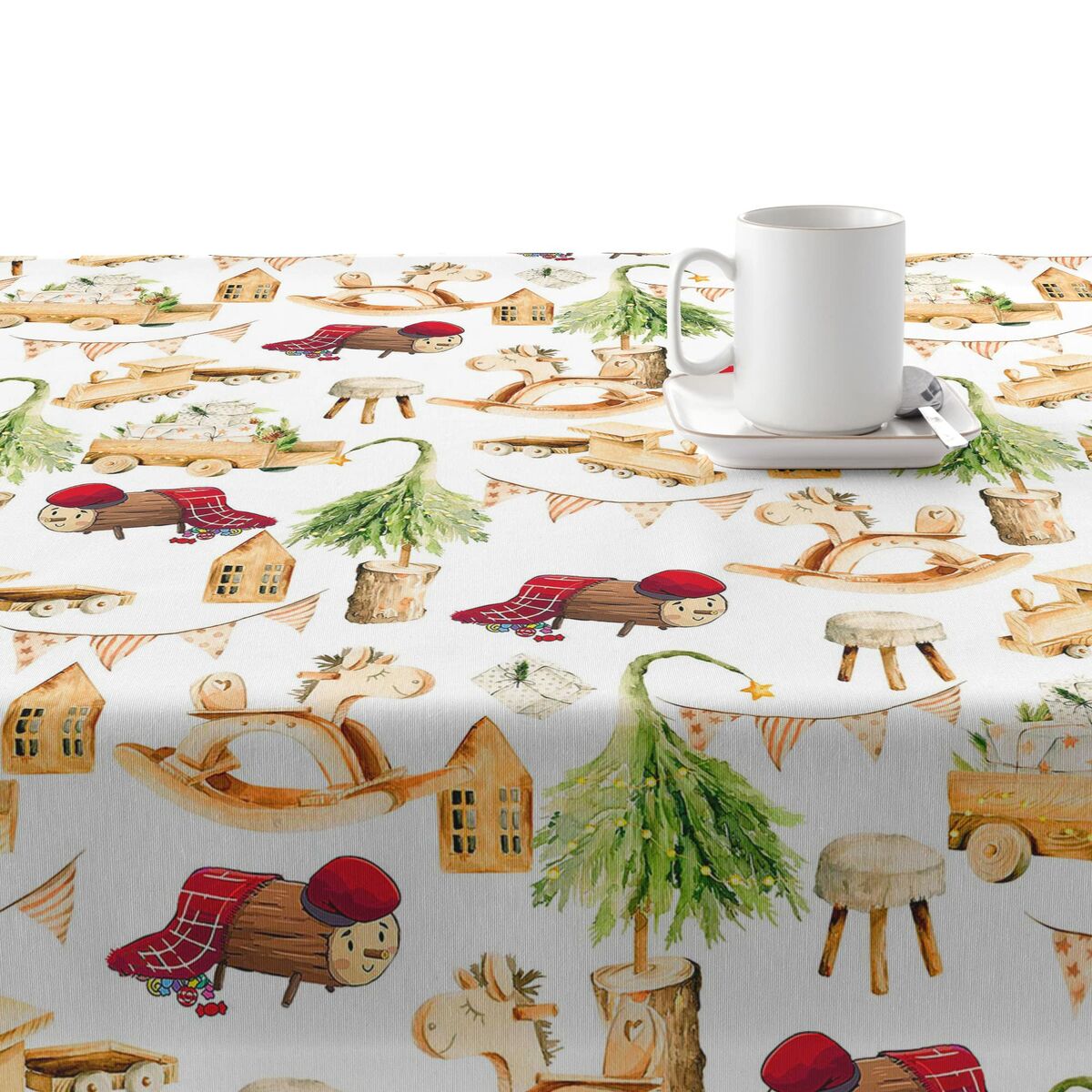 Stain Resistant Tablecloth Belum Cagatió 2 200 x 140 cm Christmas-2