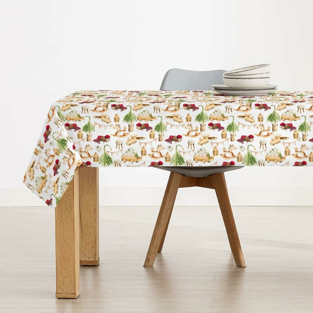 Stain Resistant Tablecloth Belum Cagatió 2 200 x 140 cm Christmas-3