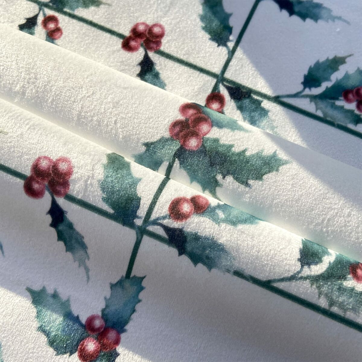 Pista de mesa Belum terciopelo White Christmas 1 Colorido 50 x 145 cm Natal