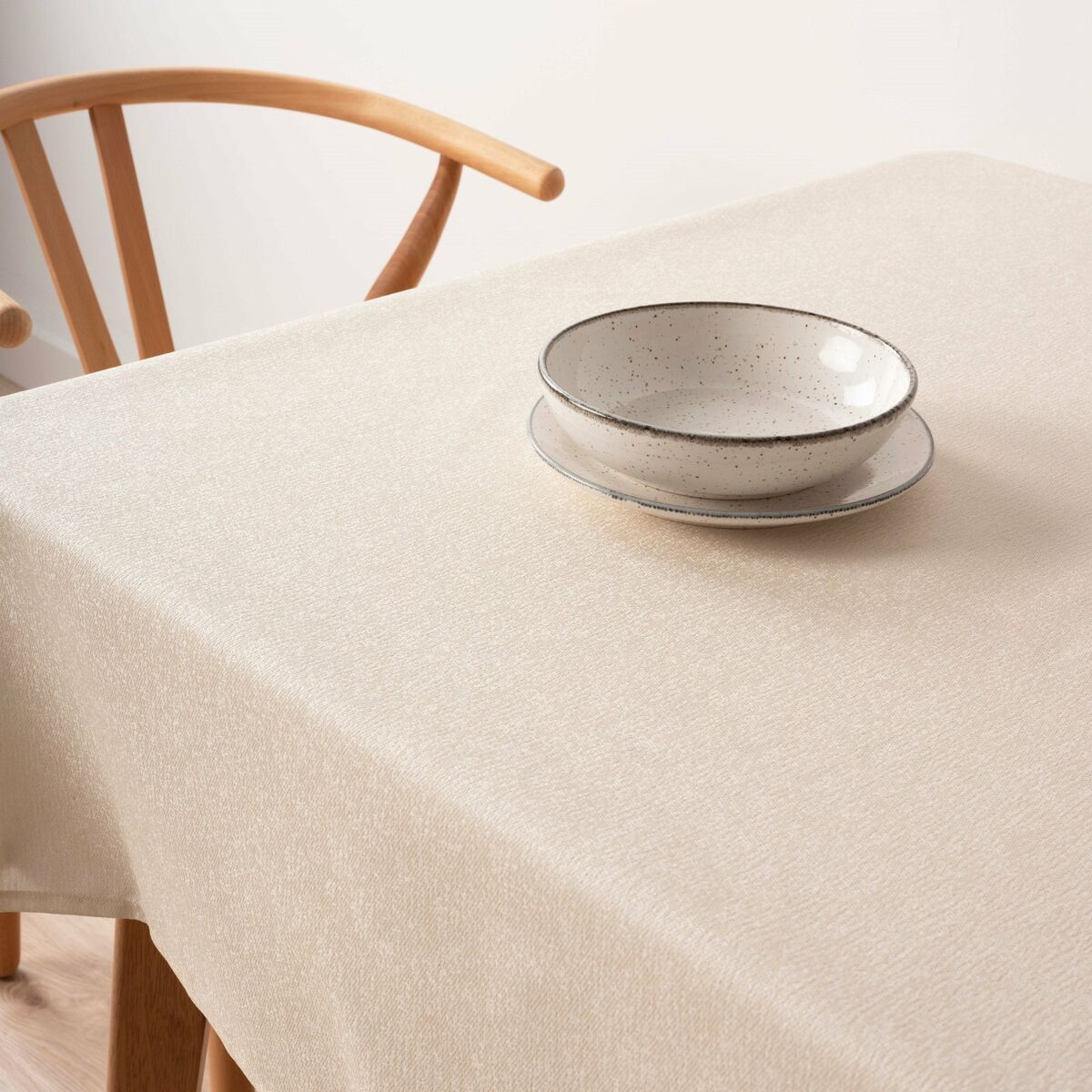 Stain Resistant Tablecloth Belum Bacoli Warm White 100 x 80 cm-4