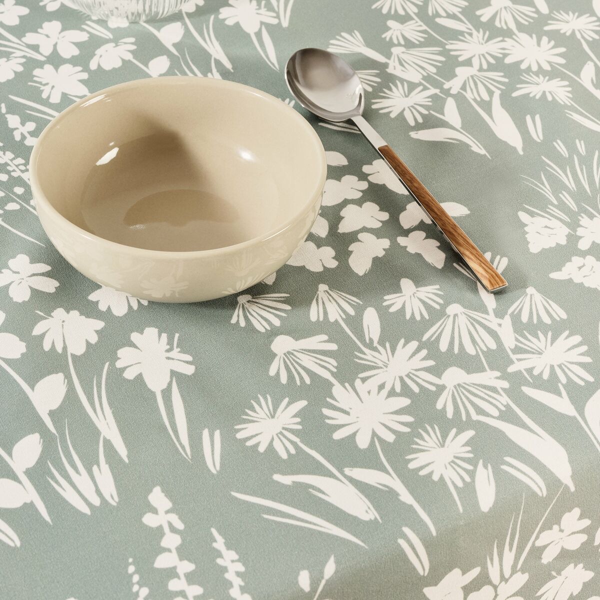 Tablecloth Belum Green 100 x 155 cm Flowers-2