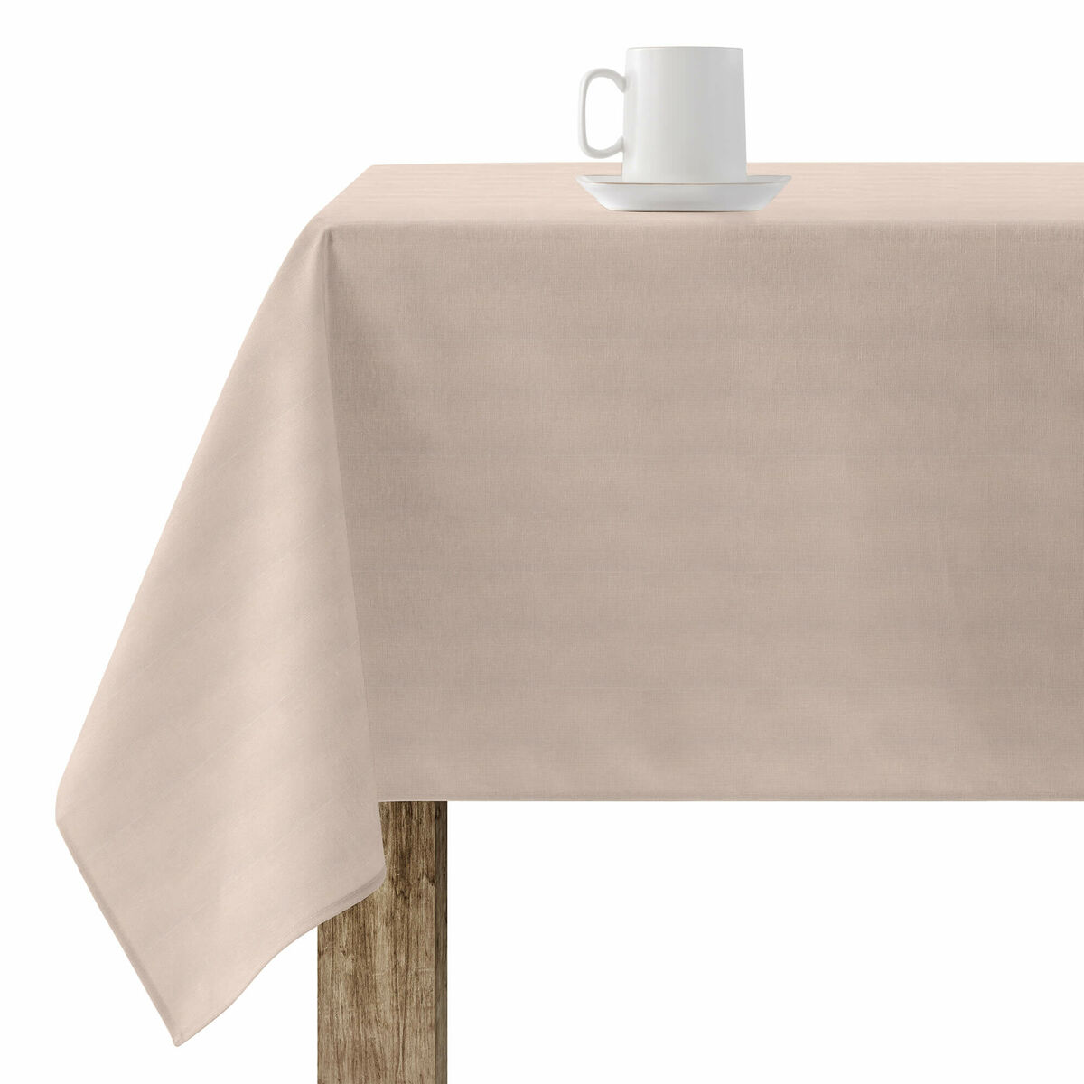 Mantel de resina resistente a manchas Belum Rodas 2616 Rosa claro 140 x 140 cm