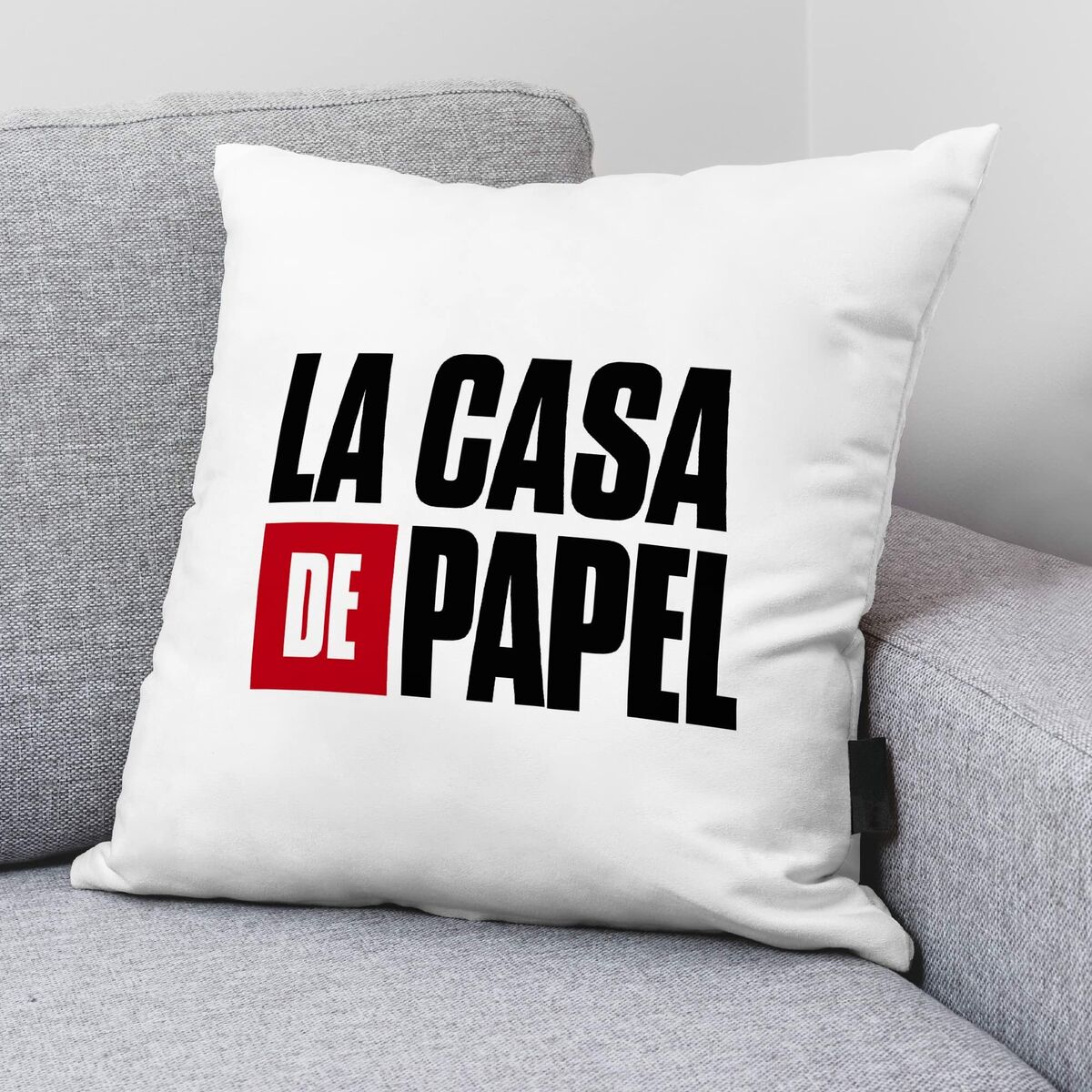 Kissenbezug La casa de papel LCDP A Weiß 45 x 45 cm-2