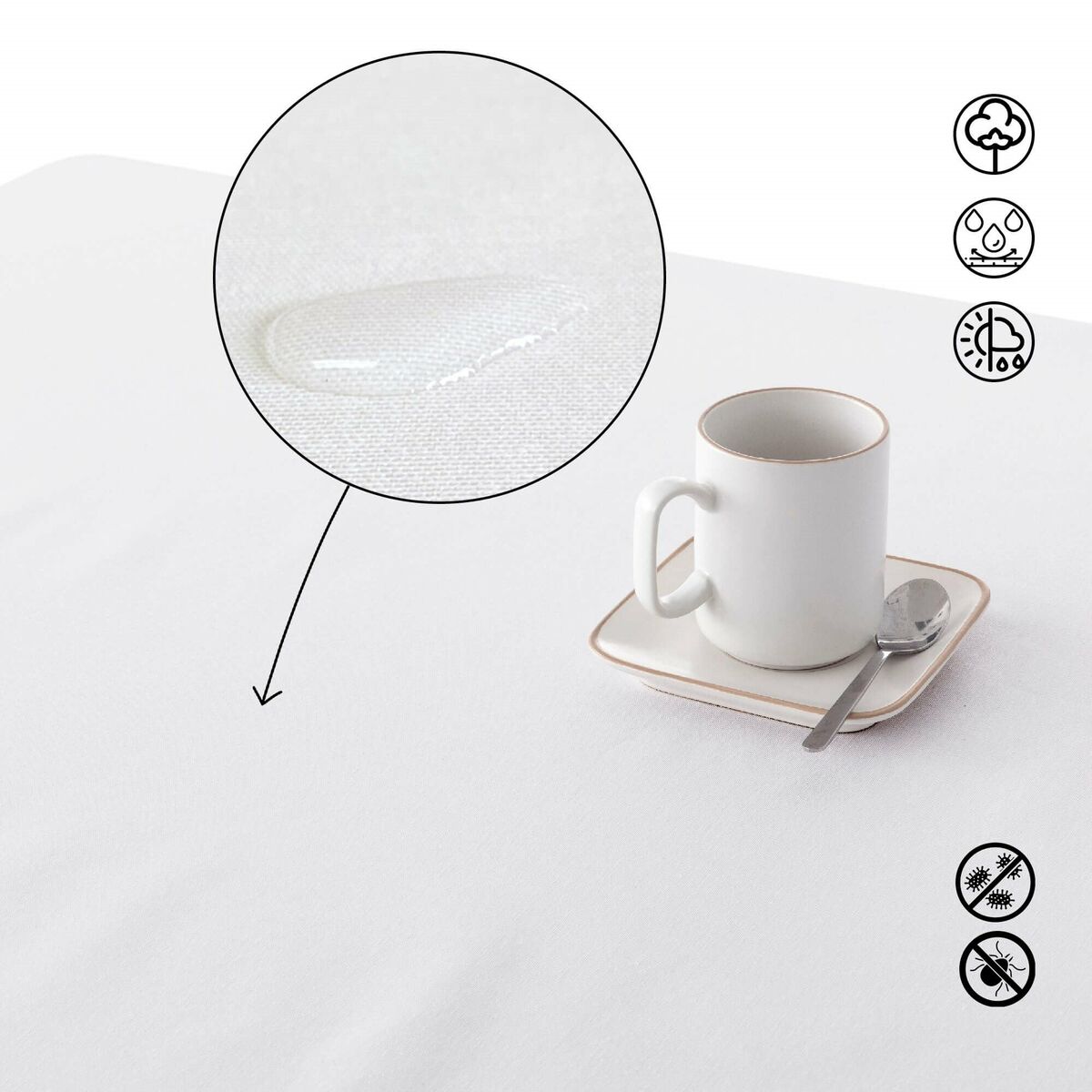 Tapa de resina resistente a manchas Belum 220-28 140 x 140 cm-5