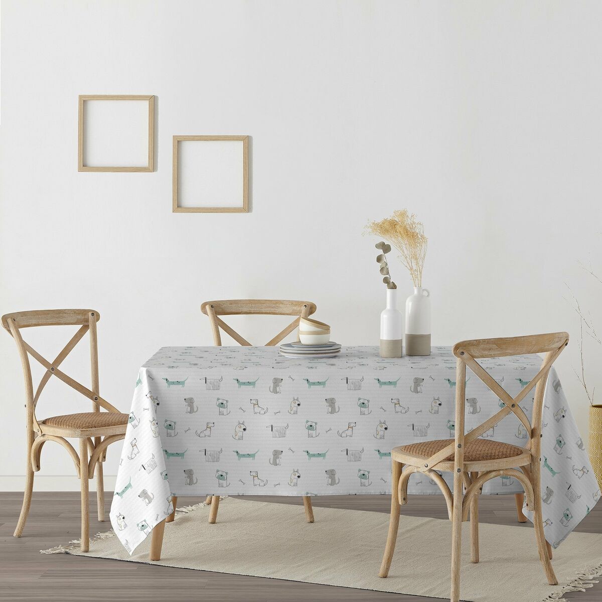 Скатерть устойчивая к пятнам Belum Huali 100 x 140 cm-3