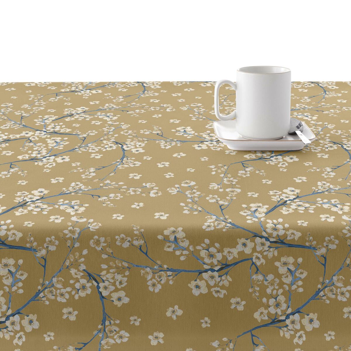Скатерть Belum Горчица 250 x 155 cm Цветы-2