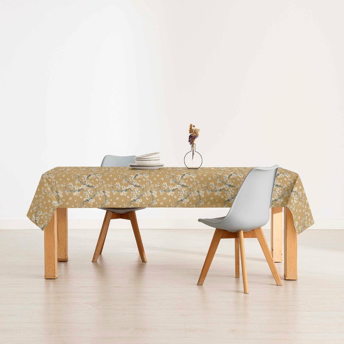Скатерть Belum Горчица 250 x 155 cm Цветы-3