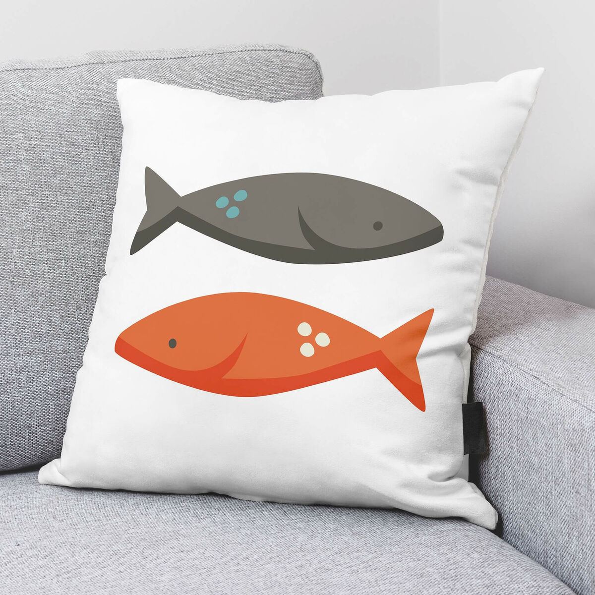 Чехол для подушки Decolores Peces Rojo Красный 50 x 50 cm-2