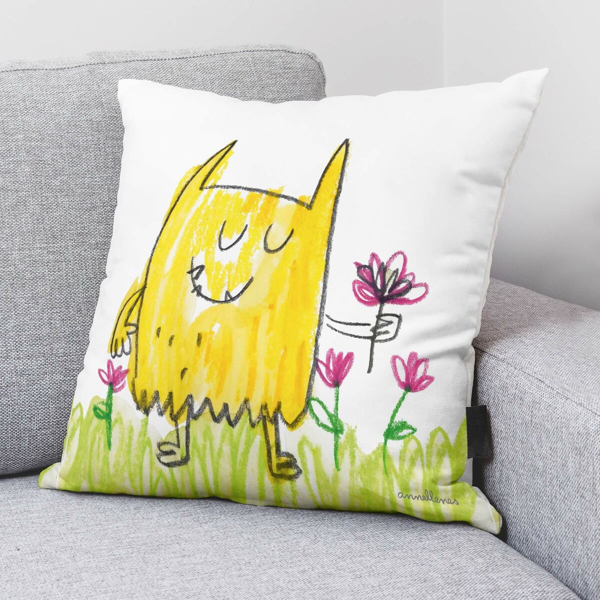 Funda de almohada Decorores Flor 50 x 50 cm-2