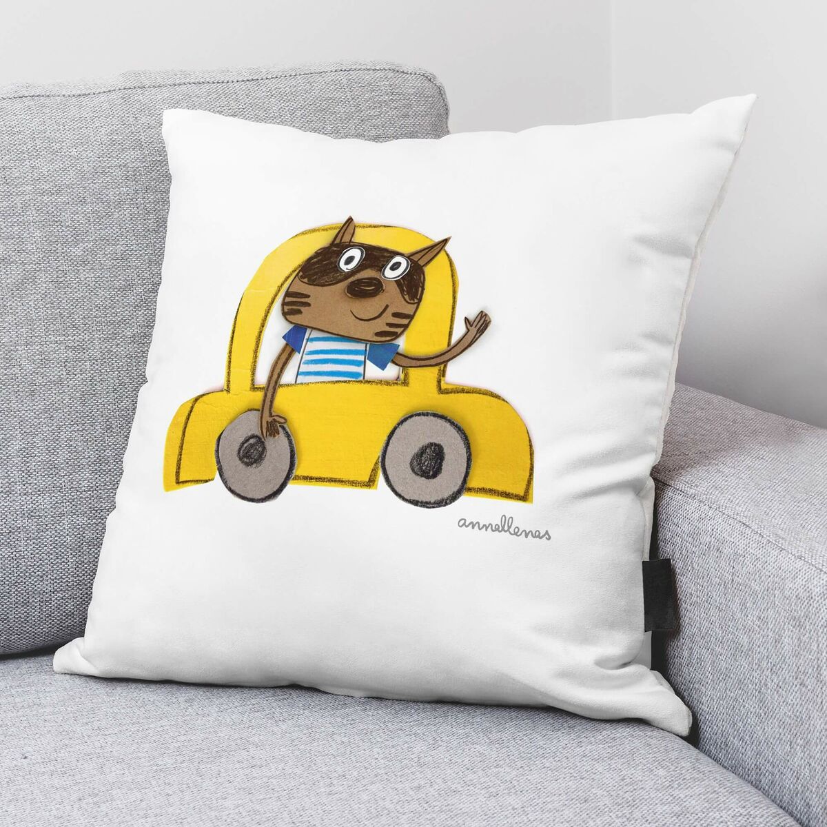 Чехол для подушки Decolores Groc Разноцветный 50 x 50 cm-2