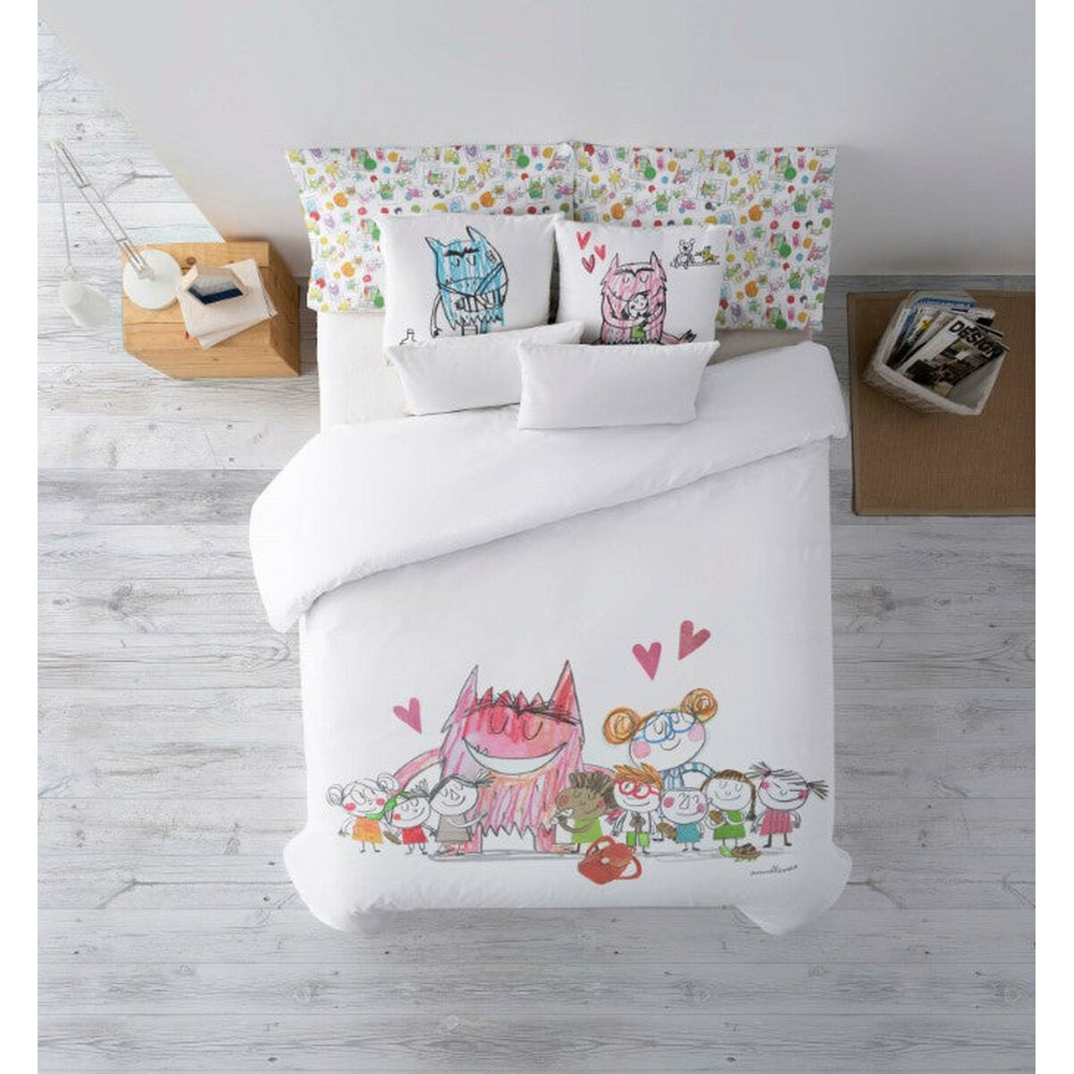 Пододеяльник Decolores Al Cole Разноцветный 180 x 220 cm-5
