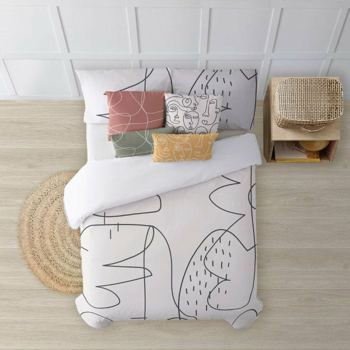 Пододеяльник Decolores Burdeos Разноцветный 200 x 200 cm-3