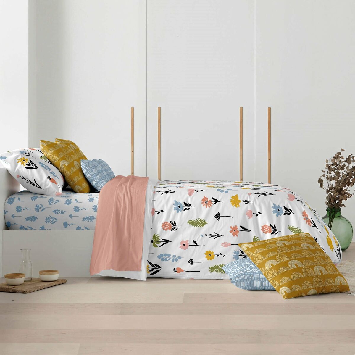 Пододеяльник Ripshop Arona Разноцветный 140 x 200 cm Горлышко бутылки-4