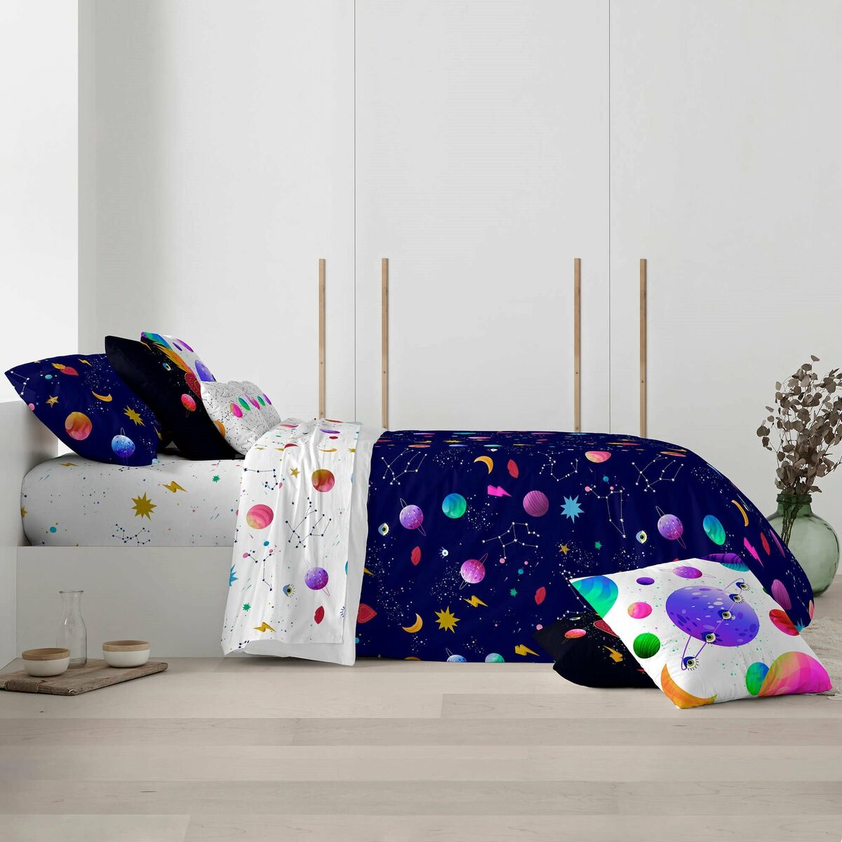 Пододеяльник Ripshop Cosmos Разноцветный 200 x 200 cm Горлышко бутылки-4