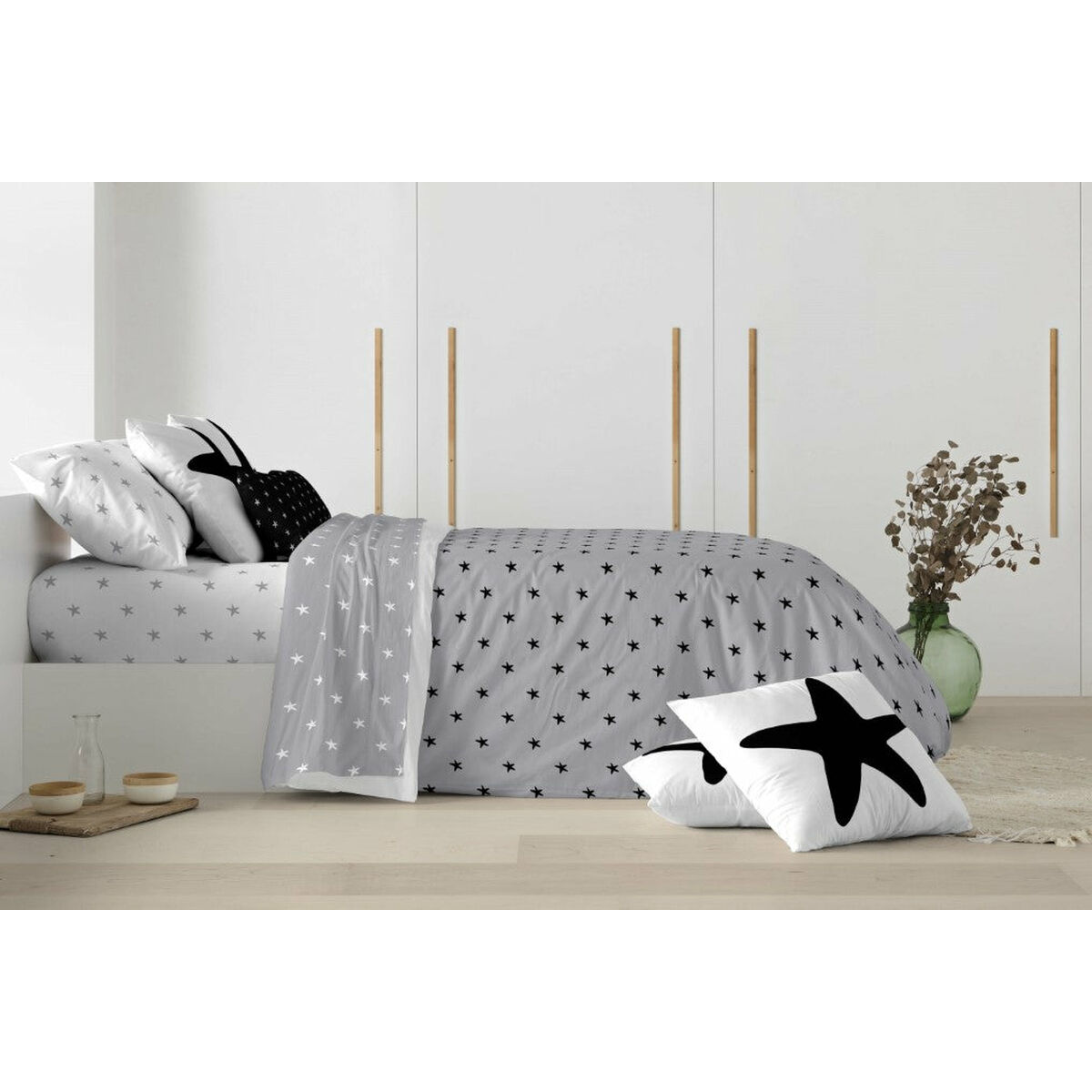 Пододеяльник Ripshop Galilea Серый 200 x 200 cm Горлышко бутылки-2
