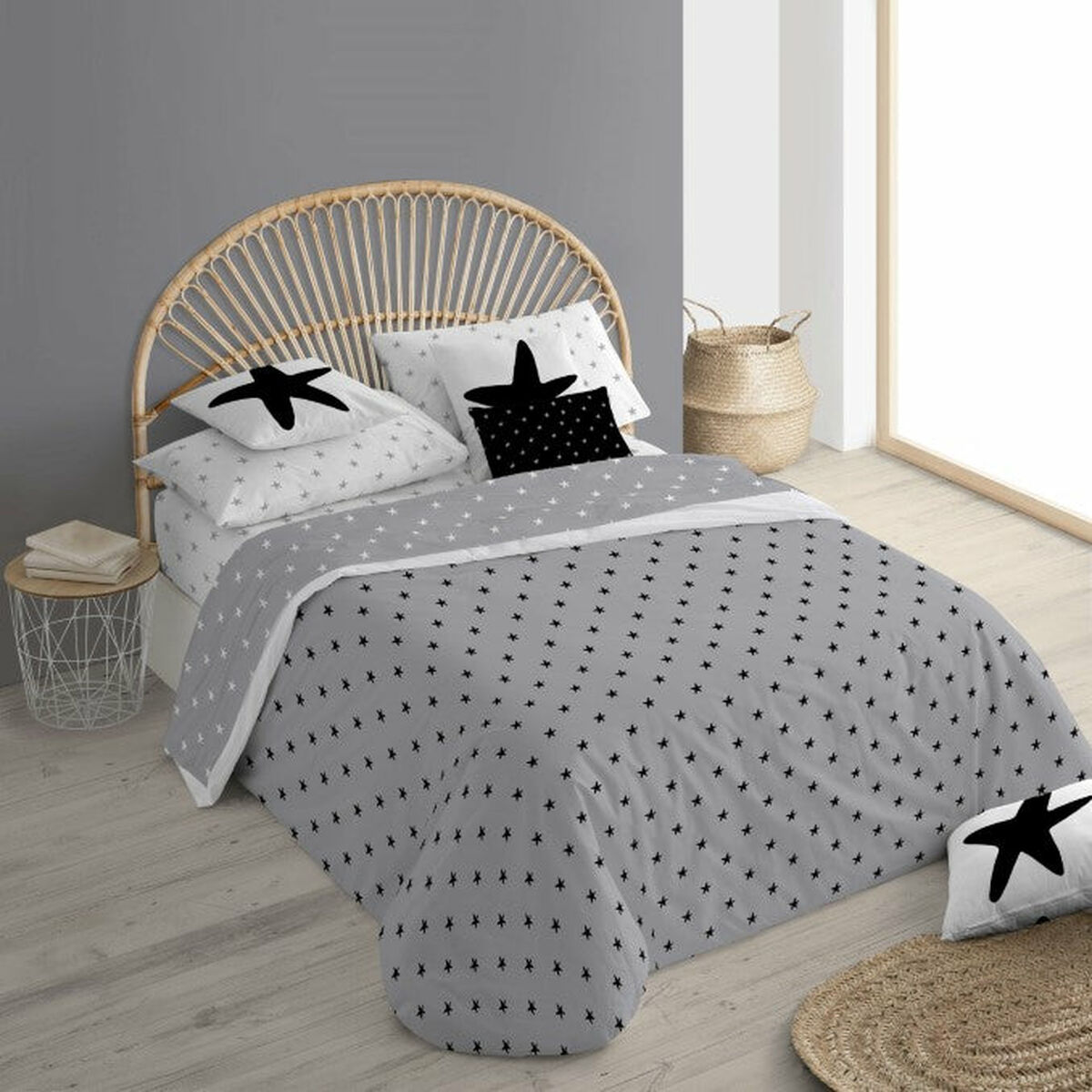 Пододеяльник Ripshop Galilea Серый 200 x 200 cm Горлышко бутылки-3