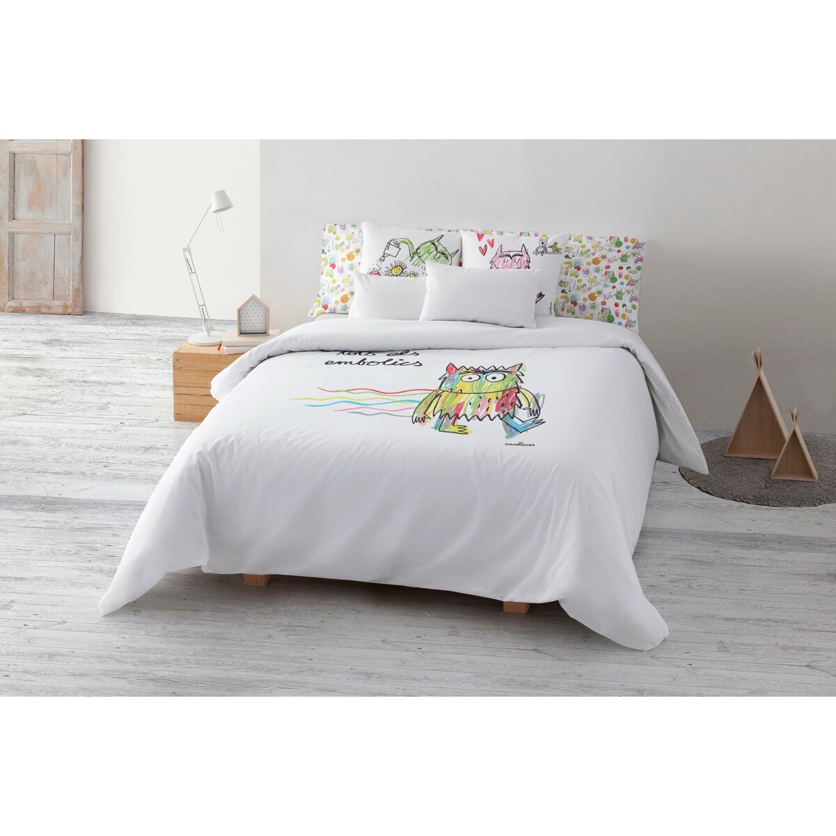 Пододеяльник Decolores Líos Catalá Разноцветный 180 x 220 cm-2