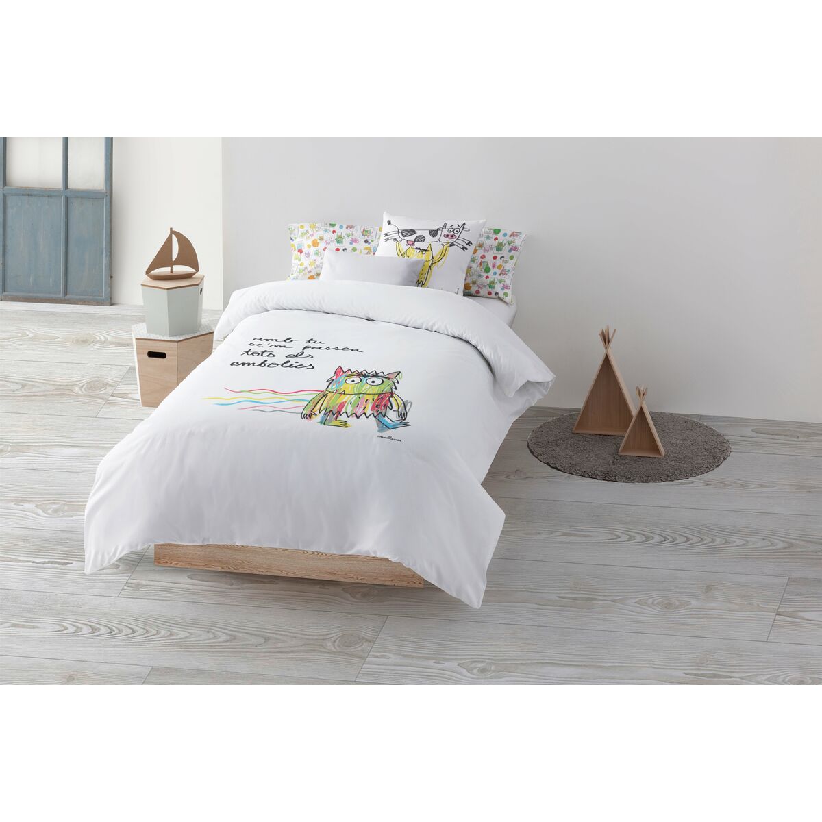Пододеяльник Decolores Líos Catalá Разноцветный 180 x 220 cm-3