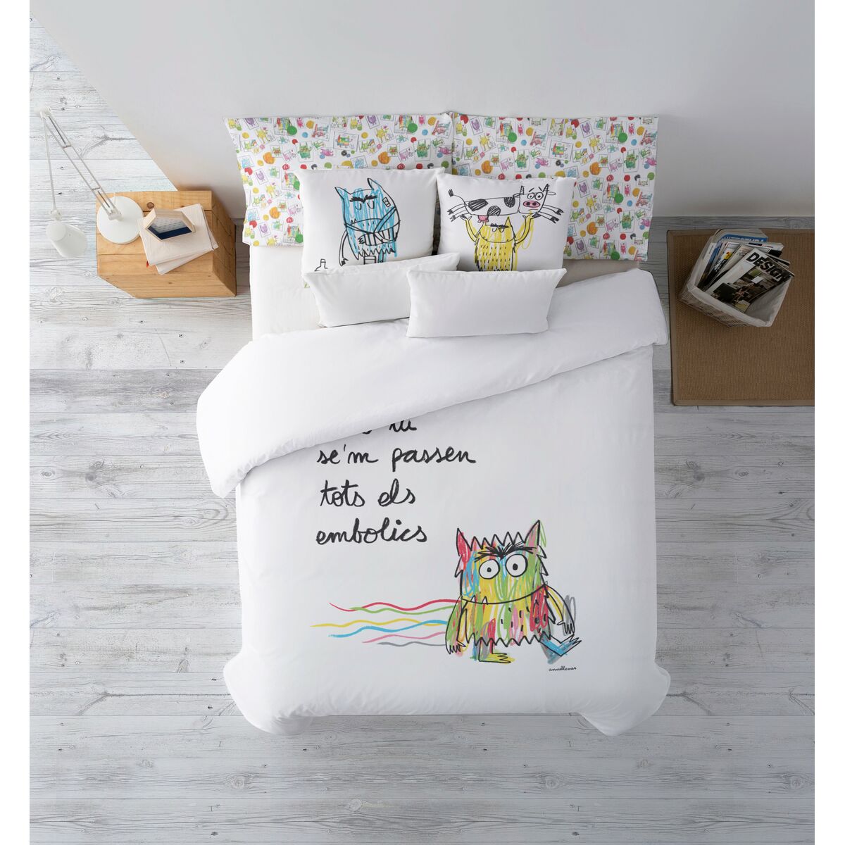 Пододеяльник Decolores Líos Catalá Разноцветный 240 x 220 cm-2