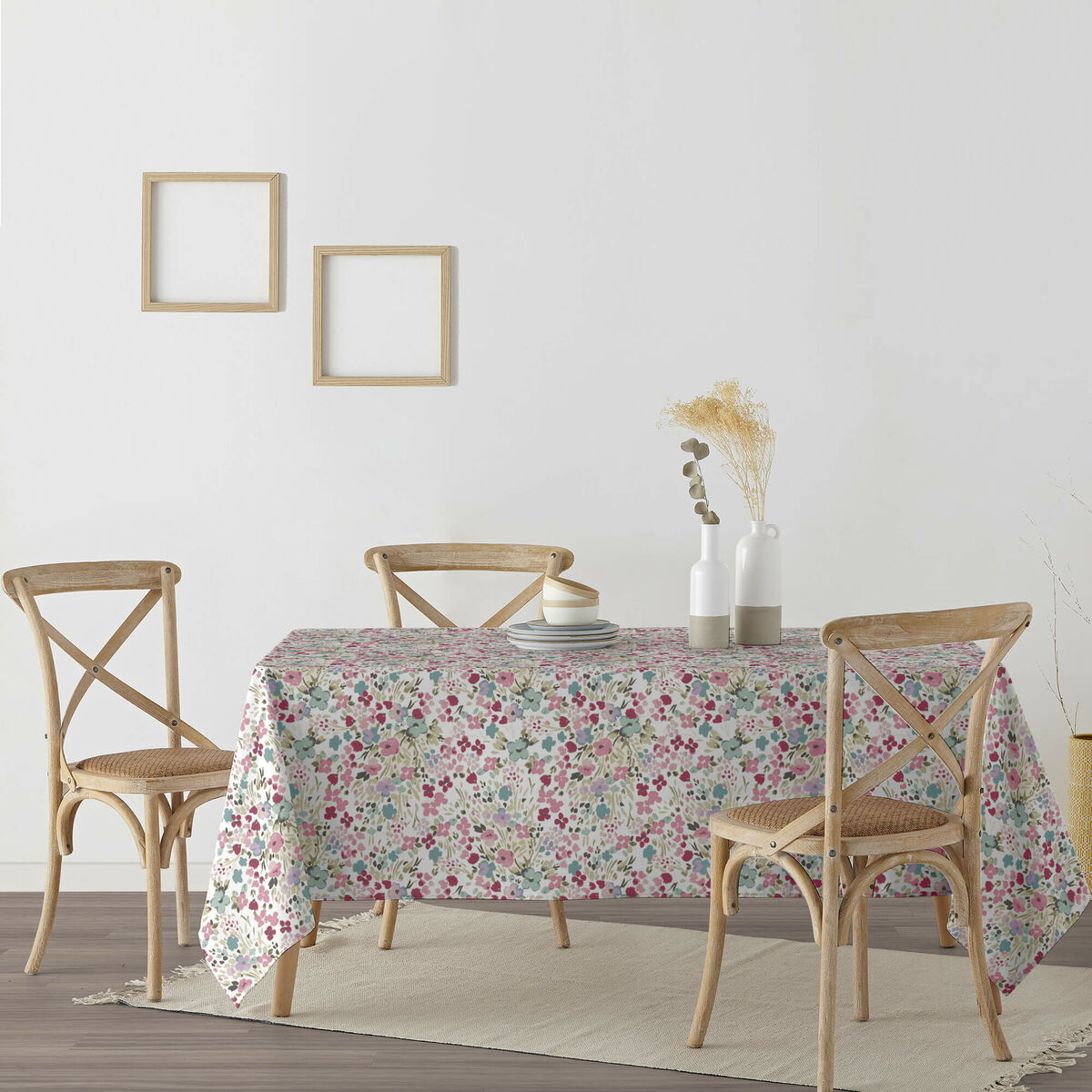 Скатерть устойчивая к пятнам Belum 0120-52 100 x 250 cm Цветы-3